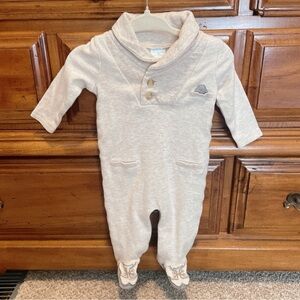 Edgehill Collection Beige Footie Size 0-3 Months